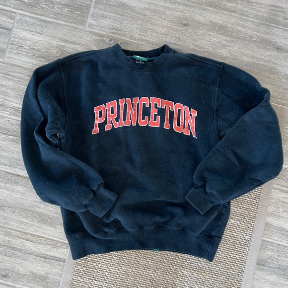 Princeton Ivy Vintage Black and Orange Sweatshirt S - Picture 4 of 7